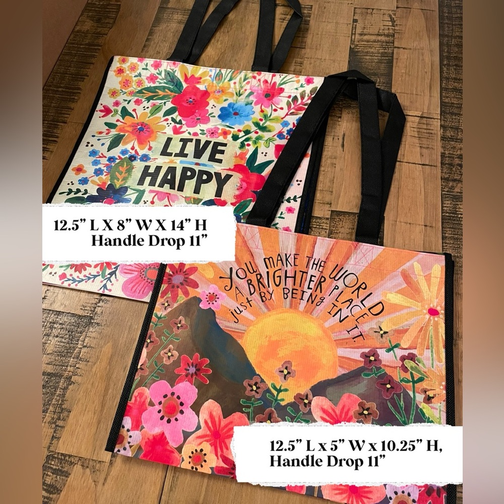 Set of 2 (L/XL), Sunshine Flowers Bags - Picture 3 of 11
